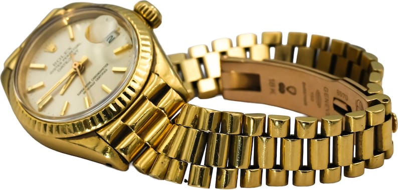 Rolex President Vintage 18k Yellow Gold Lady-Datejust Automatic Watch Ref. 6917