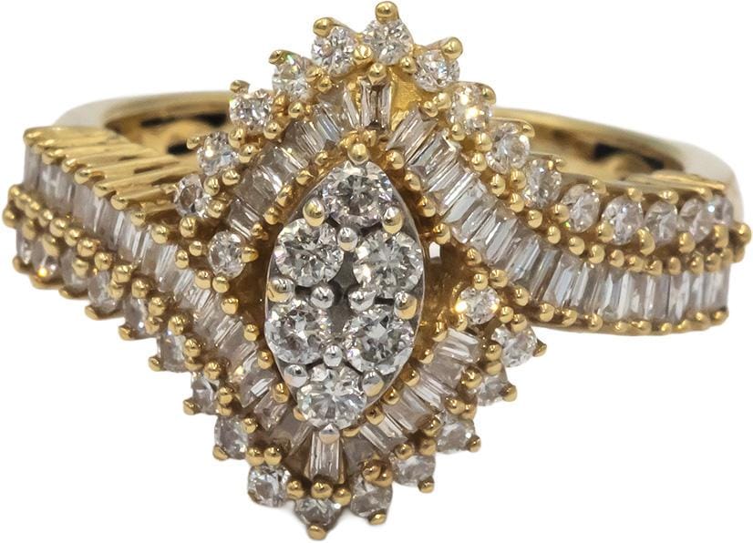 Bague Fantaisie Vintage – Ancienne, Taille 56, Bon état