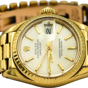 Rolex President Vintage 18k Yellow Gold Lady-Datejust Automatic Watch Ref. 6917