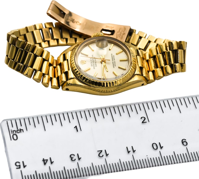 Rolex President Vintage 18k Yellow Gold Lady-Datejust Automatic Watch Ref. 6917