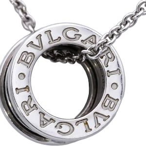 Bvlgari 18k White Gold B.ZERO1 Collection Necklace