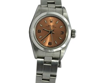 Rolex Stainless Steel Oyster Perpetual 24 Ladies Watch W/ Papers Ref. 67180