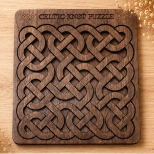 Challenging Wooden Interlocking Celtic Sailors Knot Puzzle Gift For Puzzle Lover Impossible Puzzle Brain Teaser Handcrafted Gift For Women