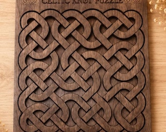 Challenging Wooden Interlocking Celtic Sailors Knot Puzzle Gift For Puzzle Lover Impossible Puzzle Brain Teaser Handcrafted Gift For Women