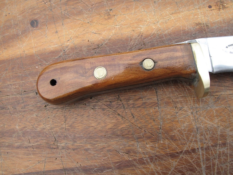 Made in the USA Hunting, Belt Knife, 5160 Steel Blade and Plum Wood