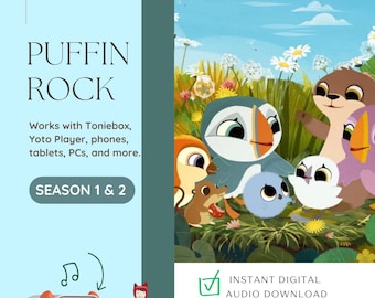 Puffin Rock-audiobundel (seizoenen 1 en 2) | Verhalen en liedjes voor kinderen MP3 | Toniebox- en Yoto-compatibel