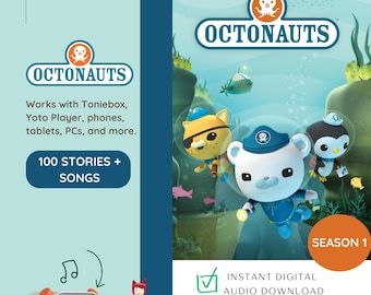 Octonauts Season 1 Audio | 100 Kids Ocean Stories & Songs (MP3 Digital Download)