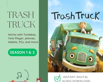 Audiobundel Trash Truck Tales (seizoen 1 en 2) | Verhalen en liedjes voor kinderen MP3 | Toniebox- en Yoto-compatibel