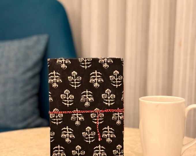 Hand Block Print Handmade Diary, Artisan Paper Journal, Writing Notebook, Unique Handmade Gift