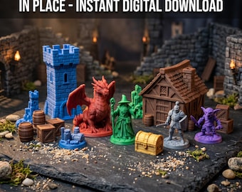 Pack STL de table - 37 modèles 3D - Impression sur place - Téléchargement numérique instantané