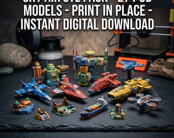 Pack STL Sky Air - 271 modèles 3D - Impression sur place - Téléchargement numérique instantané