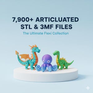 7900+ FLEXI ANIMAL STL y budle 3MF - uso comercial