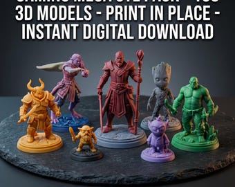 Mega pack jeu STL - 168 modèles 3D - Impression sur place - Téléchargement numérique instantané