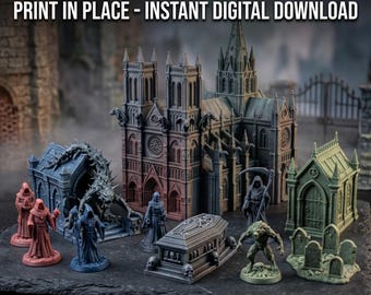 Pack STL horreur gothique - 899 modèles 3D - Impression sur place - Téléchargement numérique instantané