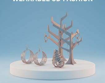 Plus de 650 IMPRESSIONS 3D PORTABLES - Bagues, boucles d'oreilles, colliers et présentoirs à bijoux