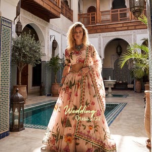 Designer Dress Peach