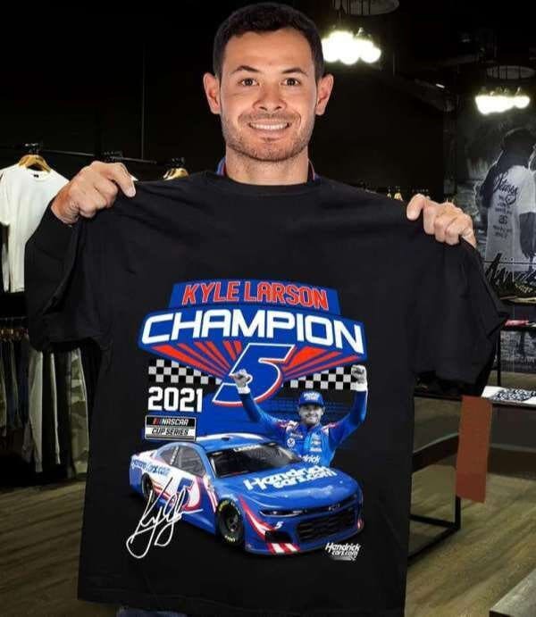 Kyle Larson Shirt, Hendrick Motorsports Shirt, Daytona Valvoline Drive for 5