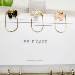 Planner Paper Clip | Beaded Bookmark for Journals, Binders, Planners and Books |  Elegant Accessories