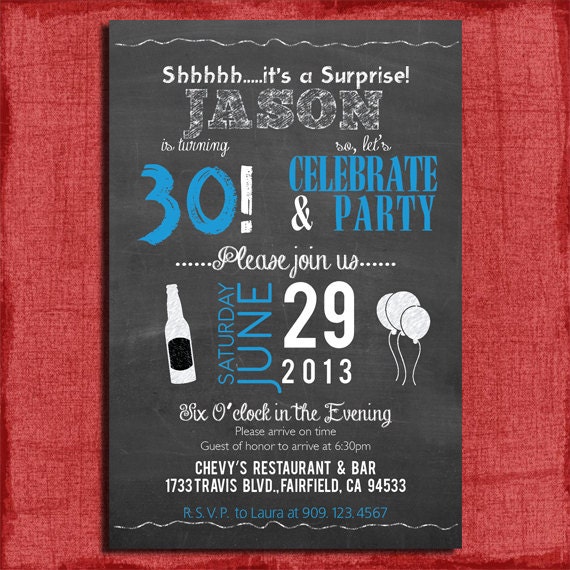 surprise 21st 30th 40th