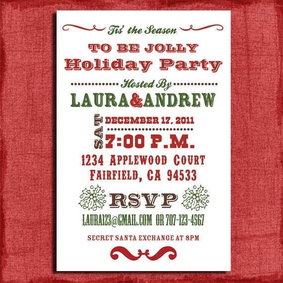 holiday party invitation 4x6 invitation prints at home by
