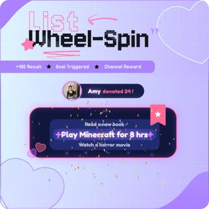 Widget de Roda da Sorte para StreamElements | Roda de Recompensas do Canal Twitch | Sobreposição de Roda da Sorte Interativa para OBS