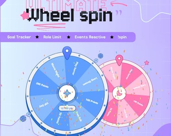 Spin The Wheel Widget for StreamElements • Auto-Wheel Spin • Manual spins • Role Limited • OBS & Twitch