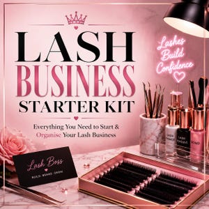 Lash Business Starter Kit | Lash Technician Planner | Lash Artist Client Forms | Lash Tech Business Planner | Beauty Business Binder | Print