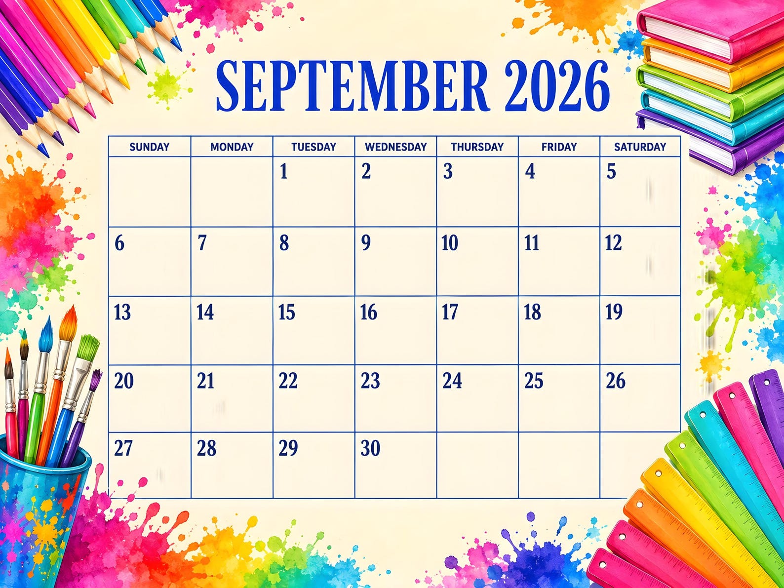 september-2026-rainbow-school-supplies-calendar-printable-sunday-start