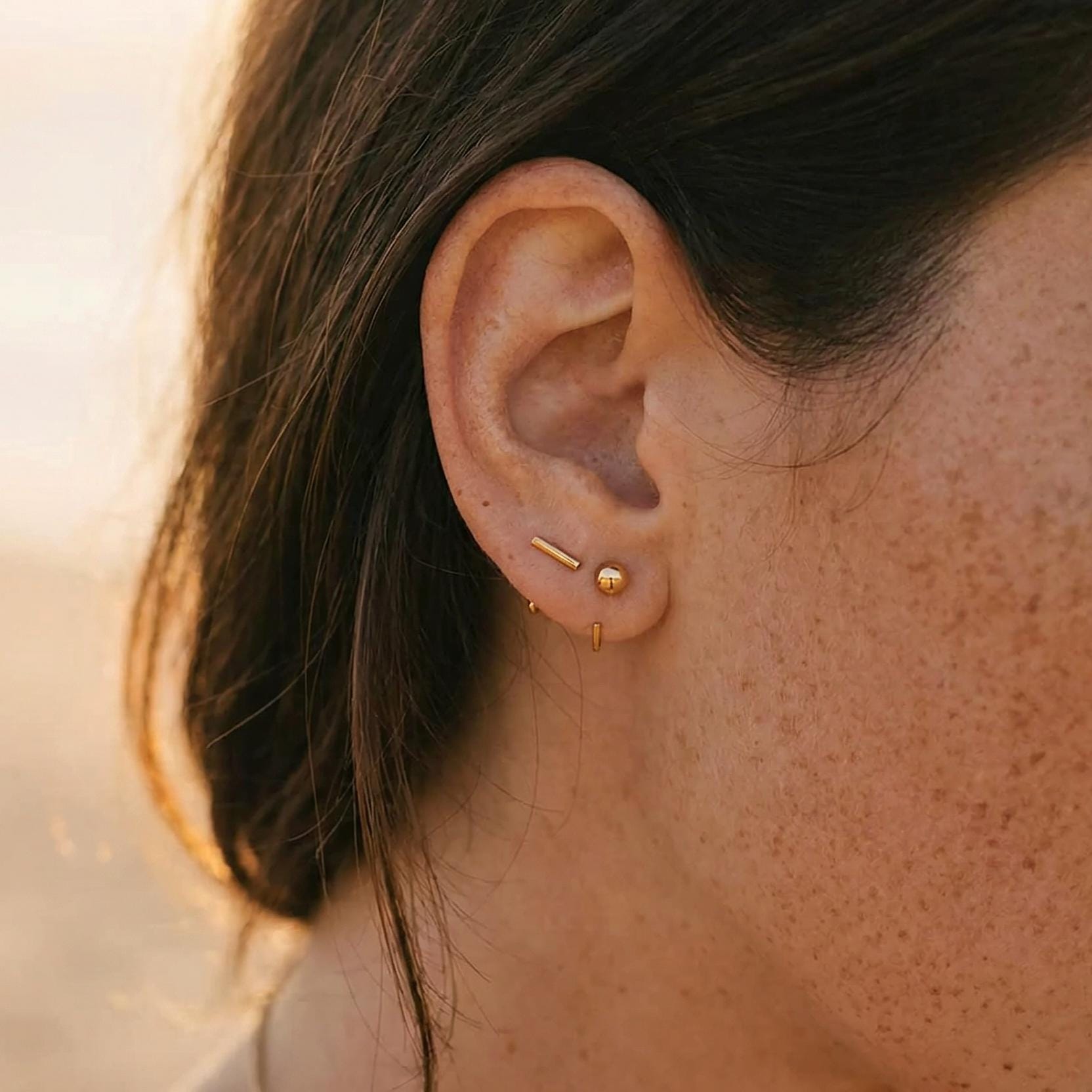 Half Hoop Earrings - Etsy Canada