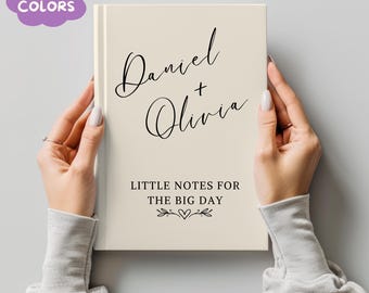 Wedding Notebook Engagement Gift, Custom Future Bride Journal, Couple Personalized Bridal Shower planner book