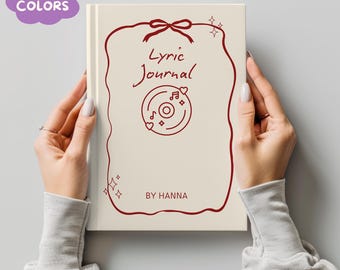 Personalized Lyric Journal, Custom Songwriter Notebook, Musician Song Diary, Songwriting Journal