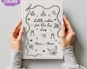 Personalized Wedding Notebook, Future Bride Engagement Gift, Bridal Shower Journal from Bridal Party