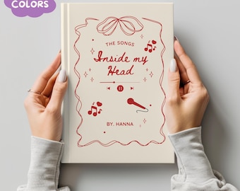Personalized Lyric Journal, Custom Songwriting Notebook, Musician Song Book, Gift for Guitarists & Singers