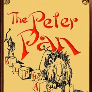 Classic Illustrated Childrens Book The PETER PAN ALPHABET 57 Pages Printable or Read on Your iPad or Tablet Instant Download