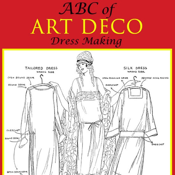 ABC of Art Deco Dress Making Printable 140 Pages of Dress Designs and Downton Abbey Costume Instructions ~ Top Reviews ~ Instant Download