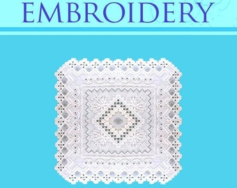 Drawn Thread Work EMBROIDERY PATTERNS Designs Stitches Hardanger Punto Tagliato Rare illustrated TUTORIAL Book Printable Instant Download