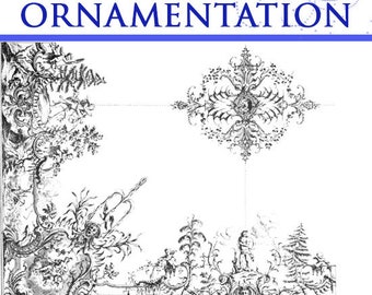 ルイ15世の装飾 珍しいイラスト入りフランスの装飾 ロココ様式の本