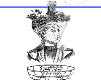 VICTORIAN MILLINERY Learn How To Make Your Own Hats and Bonnets with this Rare Old Illustrated Instruction Book 72 Pages Instant Download