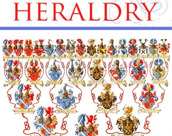 The ART Of HERALDRY 2000 DESIGNS 100s in Full Color Rare Illustrated Reference Book For Collectors 662 Pages Printable Instant Download