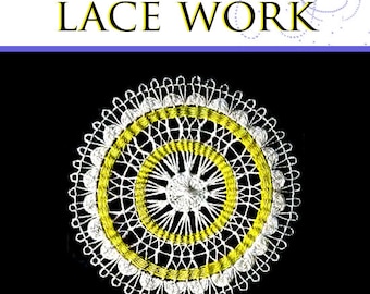 103 Teneriffe Lace Work Designs and Instructions On Stitches 33 Pages of Lace Work Samples Printable or Read on Your iPad Instant Download