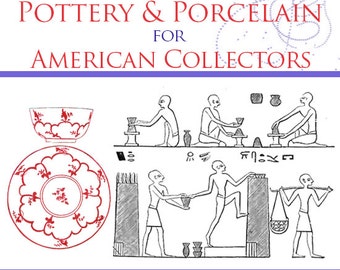 The HISTORY of POTTERY and PORCELAIN For American Collectors Rare Illustrated Reference Book 410 pgs Read on Your Tablet Instant Download