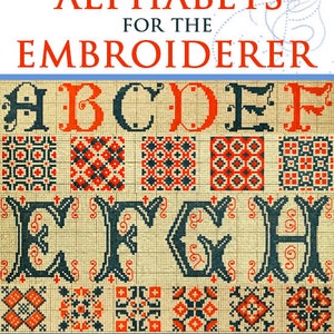 Livro de padrões ilustrados raros ~ ALFABETOS para o BORDADOR ~ 105 páginas de letras Monogramas Desenhos Números para impressão Download instantâneo