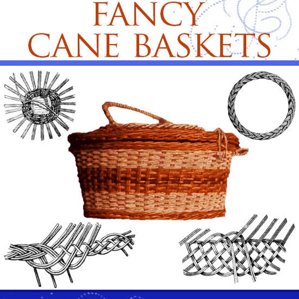 Cane Basket Etsy