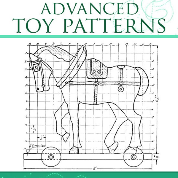 52 TOY PATTERNS ~ How To Make Wooden Educational Toys at Home ~ 3 Doll House Plans with Instructions ~119 Pages Printable ~ Instant Download