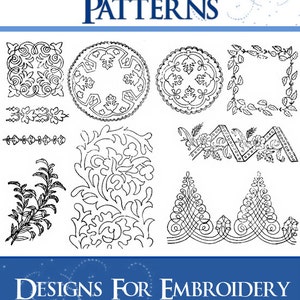 2000 MOTIFS D'ESTAMPAGE Rare vintage ClipArt Designs Book pour BRODERIE - Scrapbooking - Collage Designers - Imprimable en téléchargement numérique