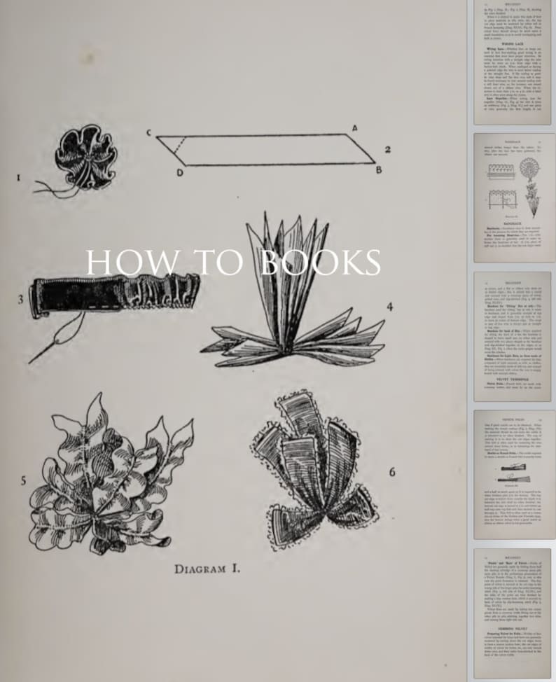 MILLINERY ~ THEORETICAL and PRACTICAL Illustrated Simple and Concise Instructions For Mastering The Art of Millinery 163pgs Instant Download