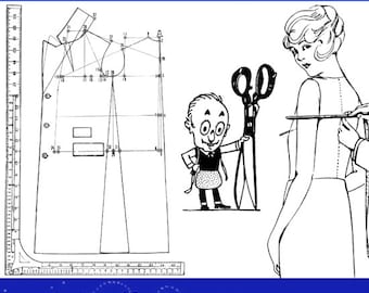 60 Art Deco Sewing Patterns from DESIGNING and PATTERN MAKING Ladies Tailor Made Garments 136 Pages Illustrated Printable Instant Download