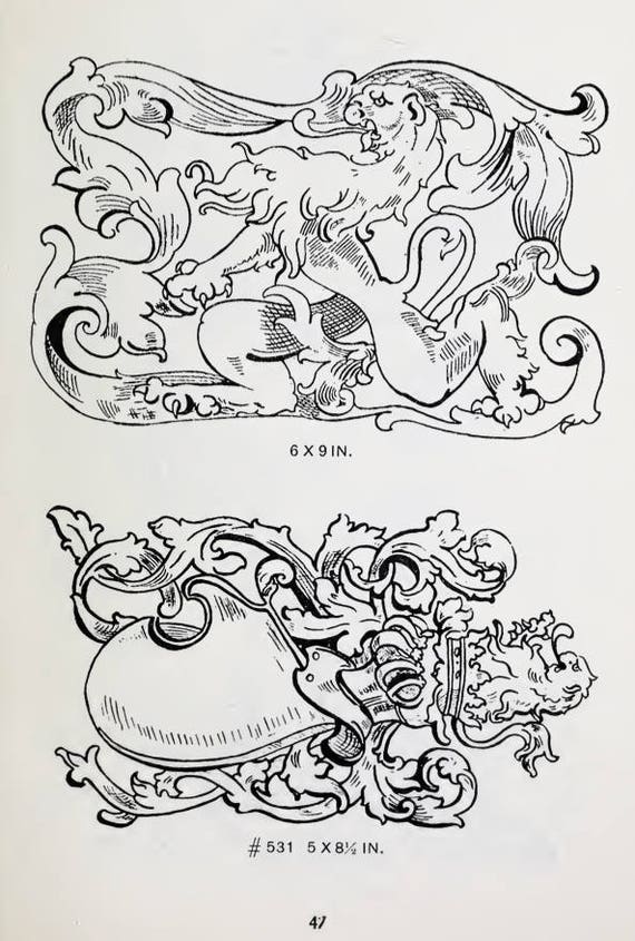 1300 Decorative Pattern Stencil Designs,art Nouveau Scrapbook Stencil 