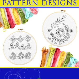 Rare 400 HAND EMBROIDERY PATTERN Designs Book 79 Pages of Embroiderers Pattern Designs Printable For All Crafting Projects Instant Download