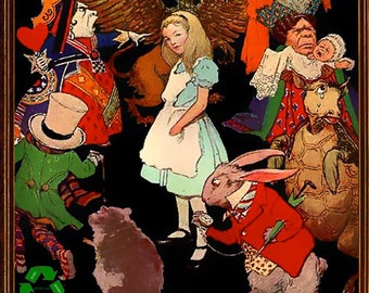 Classic Childrens Book ALICE in WONDERLAND Digital Version illustrated By John Tenniel